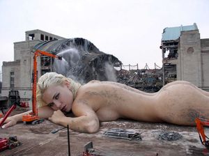 Construction workers new break area