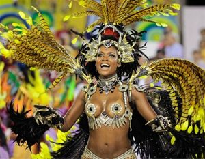 Topless Dancing Women Thrill Crowds At World-Famous Rio Carnival