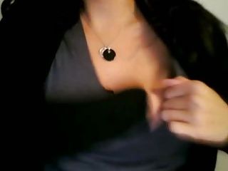 Hot Omegle Milf flashes her tits for me