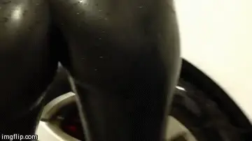slowmo latex ass!