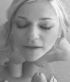 hot blonde just keeps getting blasted in the face by cum