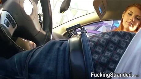 Big boobs euro teen Rainia Belle gets kicked out by her boyfriend and agrees to have sex with stranger inside his car in exchange for a lift