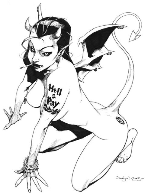 Sexy Demon babe