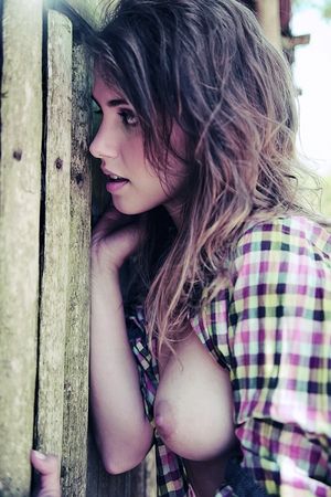 Amazing brunette in this picture