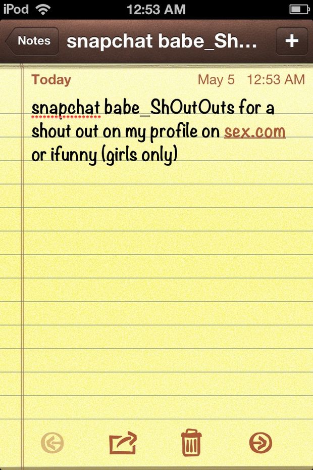 snap chat me for a shout out (women)