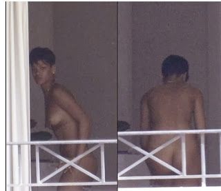 Rihanna in her hotel room. Lookin fine!