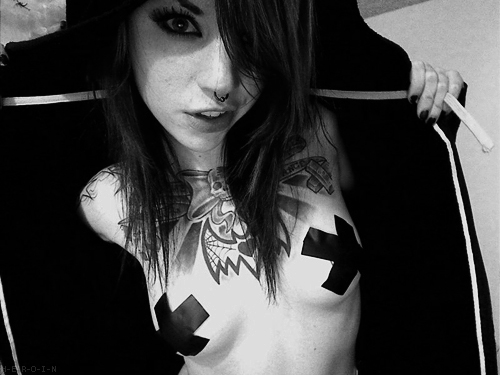 Emo girl hot tattooes