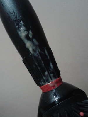 covered her hair brush in hot sticky girl cream