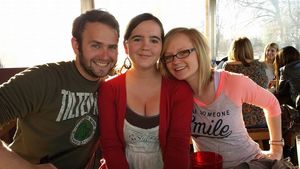 Trying hard not to look down