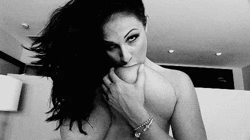Gianna sucks her massive tit. See if you cum when she does....
