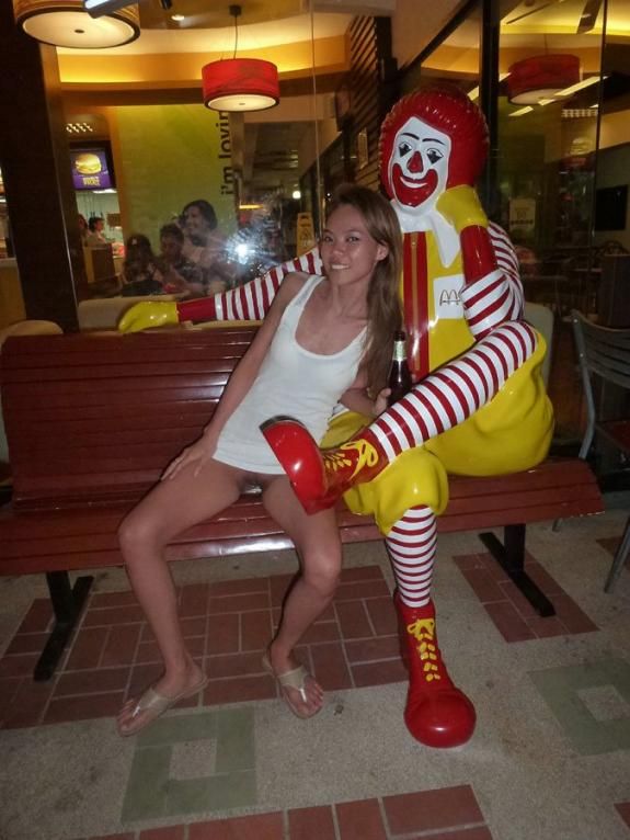 Upskirt McDonalds