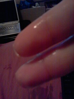 fingers glistening with pussy juice