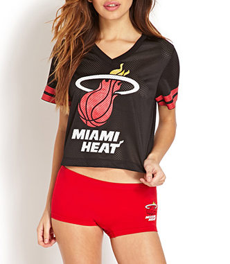 Girls Look Sexy In Miami Heat Jerseys Period!