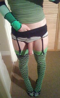 feeling sexy in her clothes