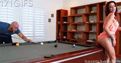 Making your opponent lose his concentration: the perv way.
If that doesn’t work, you will be fucked hard, for sure.