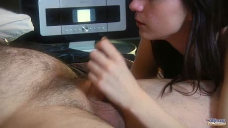 Grumpy grandpa fucked by two nasty young pussies