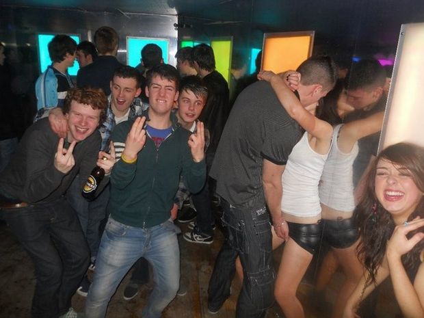 fingering on the dance floor