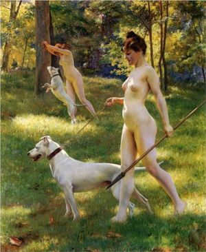 Nymphs Hunting - Julius LeBlanc Stewart, 1898