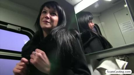 Penelope is on the train without a ticket. Pervy inspector pretends to call a police but Penelope begs not to give her a fine.