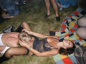 Cunnilingus at the campground.