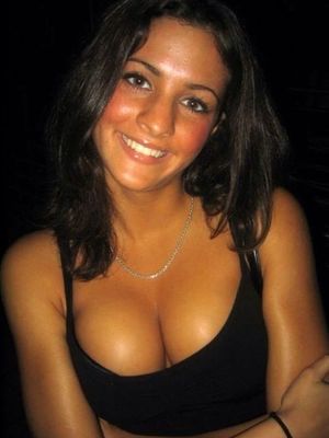 Busty cute brunette