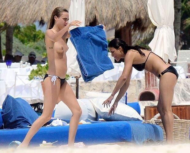 Cara Delevingne topless