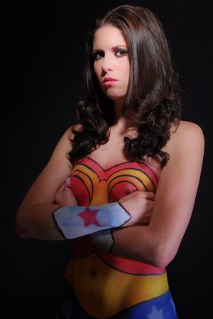 Wonder Woman body paint