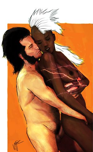 wolverine & storm . . . could've made him more muscular.