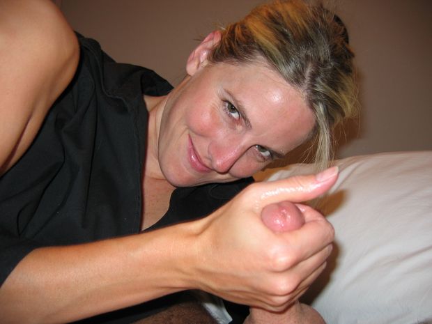 milf smile with cock