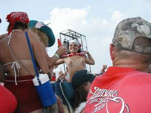 So you want a picture of my tits here you go she said.