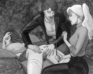 333images:I love the sub’s expression.  Having your anus struck seems so wrong, almost impossible.  And it’s going to happen again and again and again.  They aren’t even interested in her buttocks.(via TumbleOn)