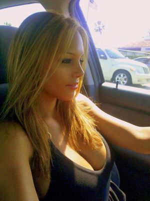 Dressed for driving ... she never gets tickets