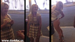 Fan asks an awesome mma fighter to see her ass and she obliges. What a girl!