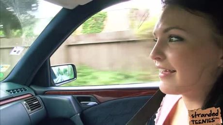 Teen Belle Claire is left behind by the train. She takes lift with a total stranger. Belle doesnt have any money so she makes a sexual offer