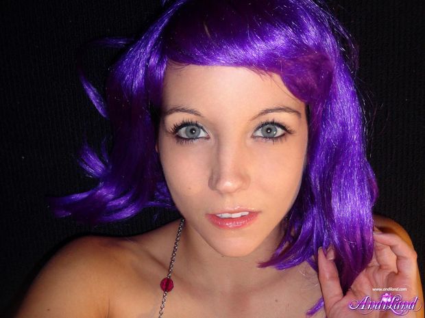 Purple-haired Cutie
