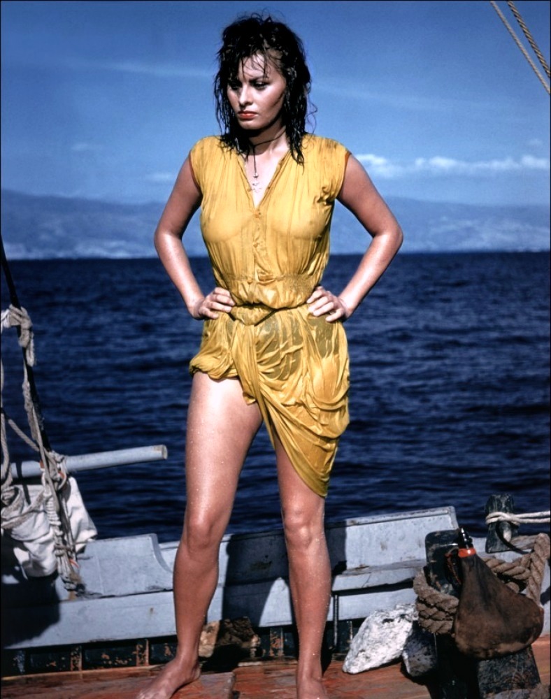 Sophia Loren in Boy on a Dolphin (1957)