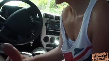 Stranded blonde teen Dani Desire gets left out by the train. A stranger offers her a ride home so Dani hitch hikes.