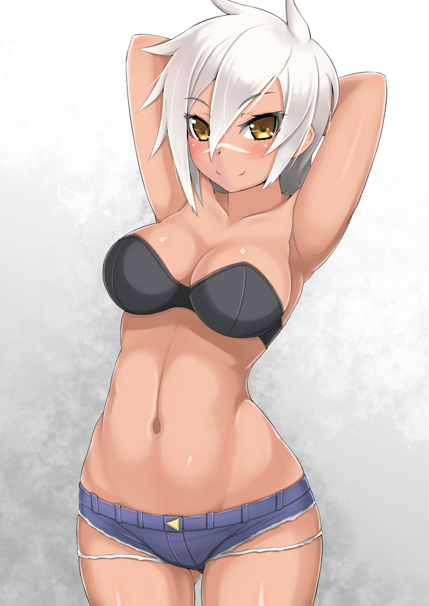 sexy with white hair