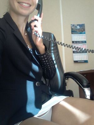 She wore a short skirt today