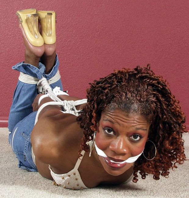 Ebony bondage