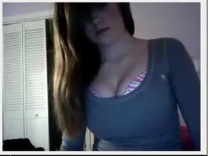 Teen with big boobs teasing on omegle!