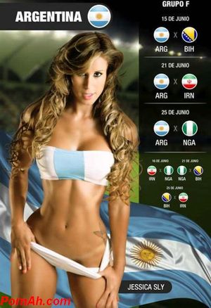 Argentina Team Jessica Sly at FIFA World Cup Brazil 2014