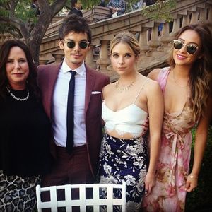 shay mitchell at wedding 2014