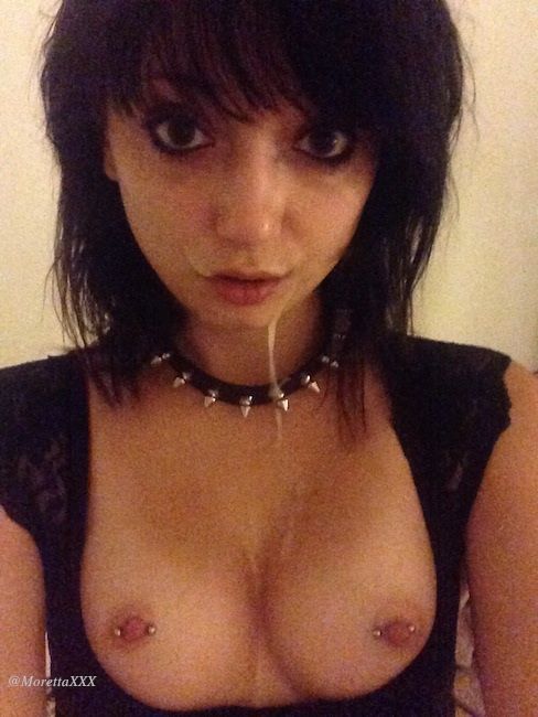 Cute emo teen facial