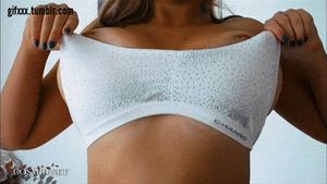 Amazing flash huge tits