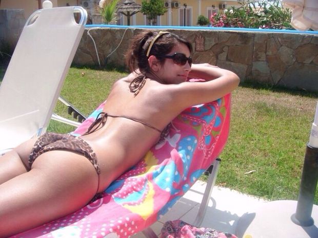 Getting her bronze on
