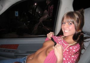 Rate This Sexy Girl Flashing Her Tits In Car Chat To Me HereContinue reading...