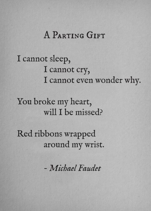 michaelfaudet: A Parting Gift by Michael Faudet