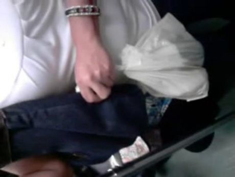 Touch his dick in train!!