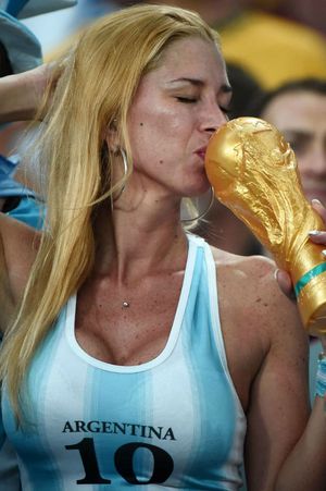 Argentina Team at FIFA World Cup Brazil 2014